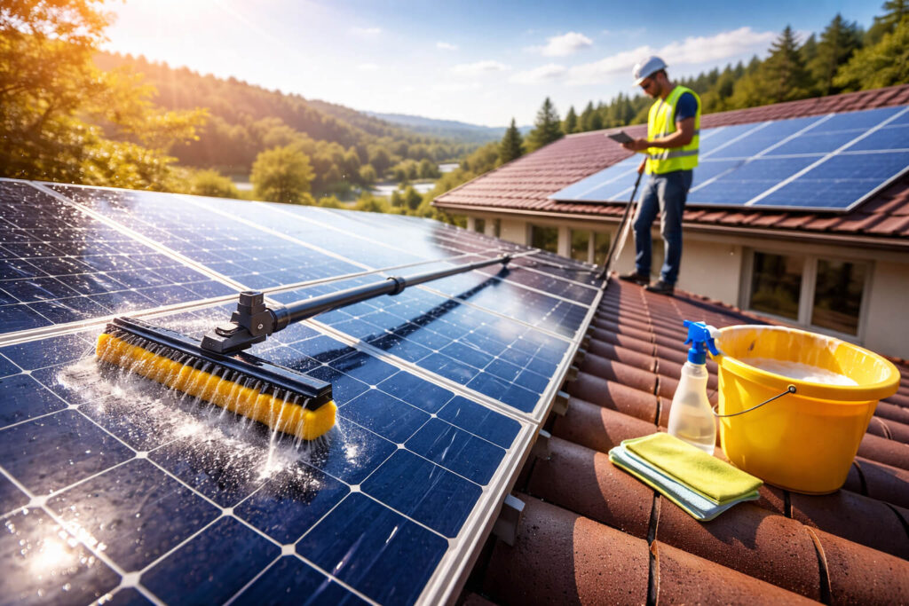 Cómo limpiar tus paneles solares sin dañarlos