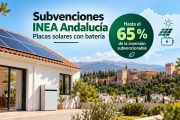 Subvenciones INEA Andalucía 2026: ayudas de hasta el 65 % para placas solares con batería